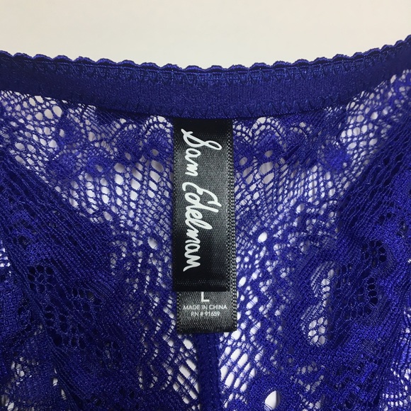 π Spectrum Blue Scalloped Lace Hipster Panty - Picture 7 of 14